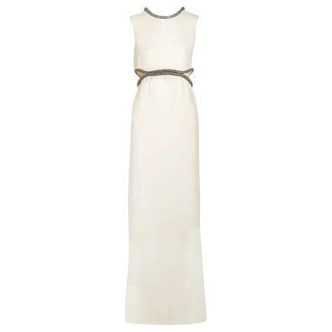 gucci cady dress|GUCCI Embellished silk and wool.